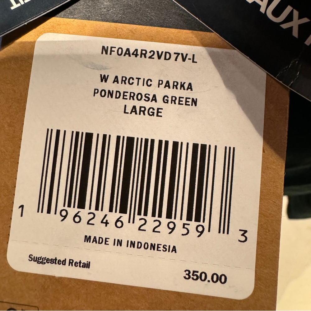 The North Face Arctic NF0A4R2VD7V Women's Ponderosa Green Parka Jacket - Picture 9 of 9